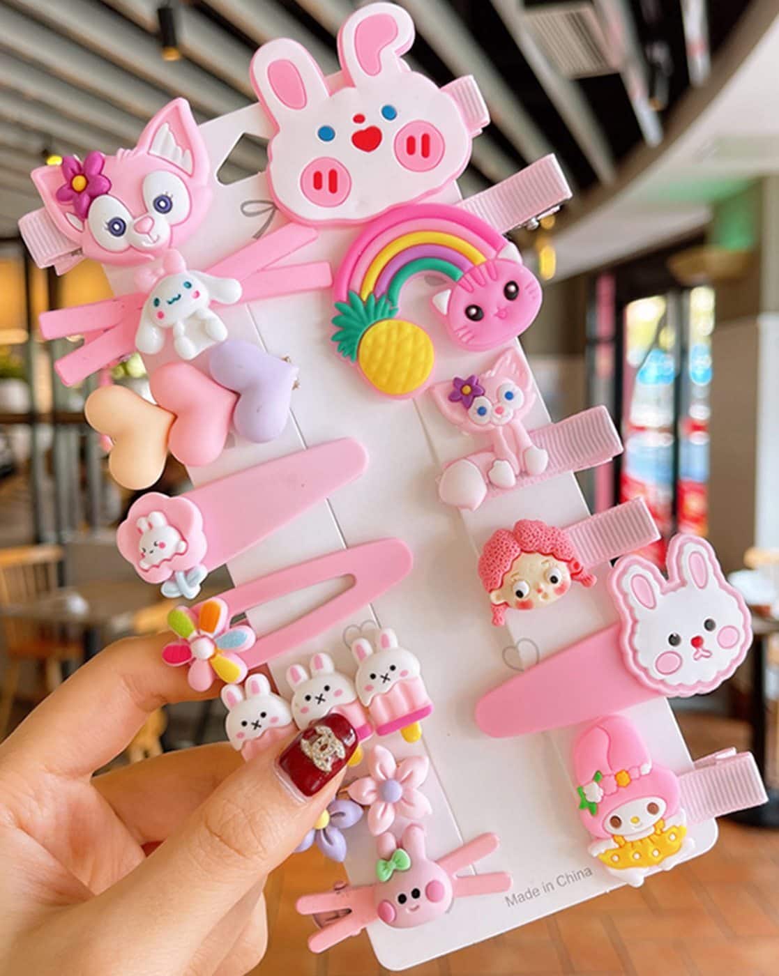 Girls Cute Hair Clips Set (14 pcs)💖✨:
