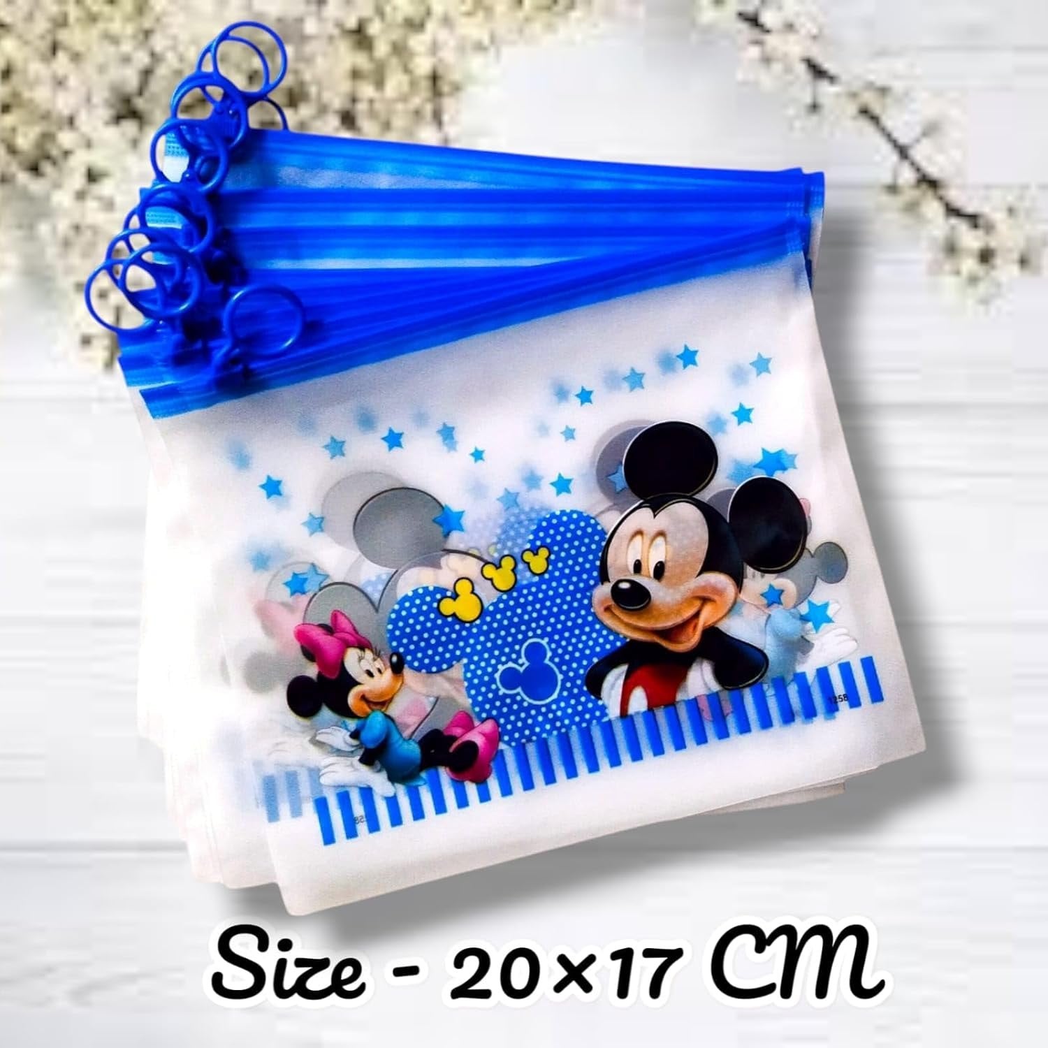 Stylish transparent zip lock pouch
