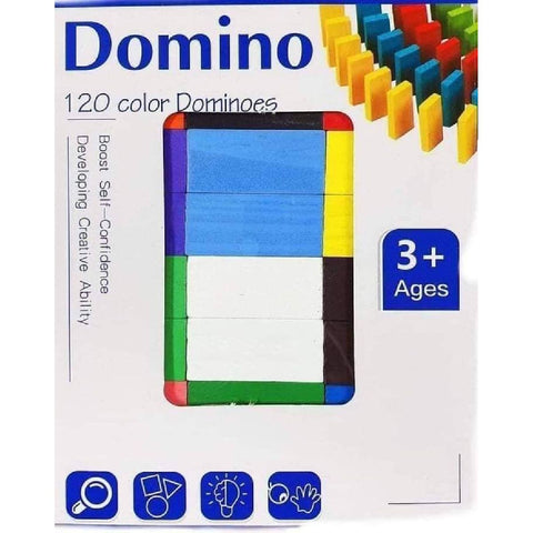 Wooden 120 colour Dominos Set