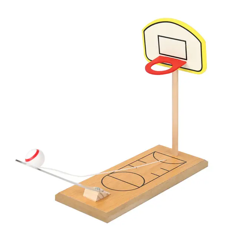 Handcrafted Wooden Desk Top Wooden Mini Finger Basketball Shooting Game Compact Funny Portable for Indoor Kids Gifts 24 cms
