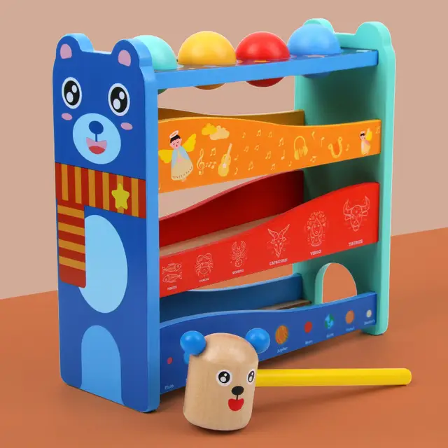 Hammer Ball Toys for Kids- Pounding Game Set for Baby Kids and Toddlers for Early Development, Best Toy for 1 Year Old Boys and Girls-Multi Color