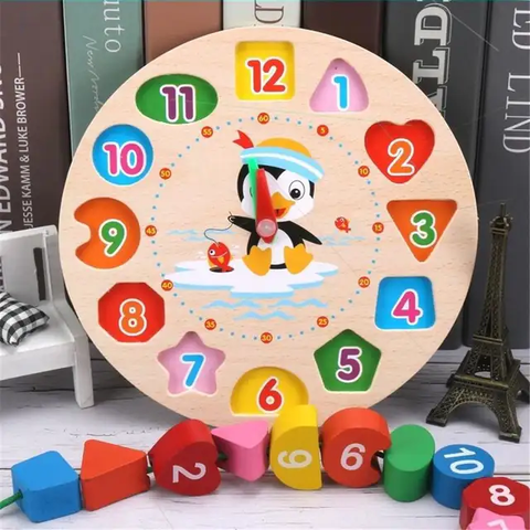 Clock for Toddler With lacing | Early Educational Teaching for Toddlers and Adults