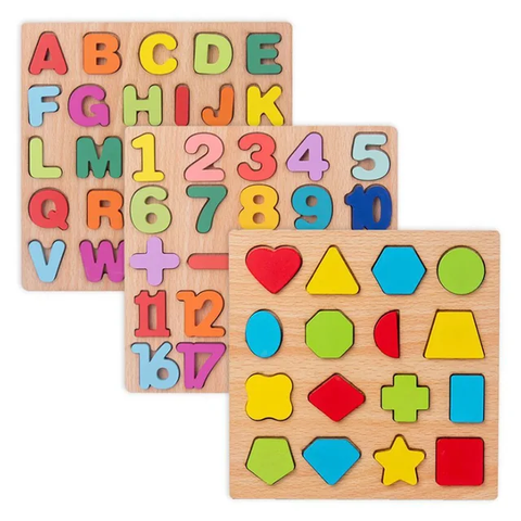 Wooden chunky puzzle|Chunky Pieces Early Age Educational Wooden Jigsaw Puzzles (Multicolor)