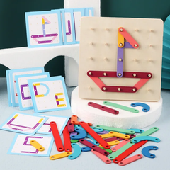 Montessori Nail board Jigsaw Puzzle