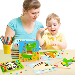 Tweezers beads Wooden Puzzle