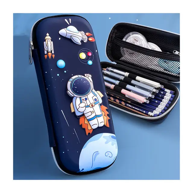 Pencil Case for Kids Storage Pouch Cartoon Pen Holder for School Kids Large-Capacity Storage Box Student Stationery Box. 