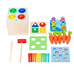 Wooden-Play-Kit 5 in 1 Montessori Play