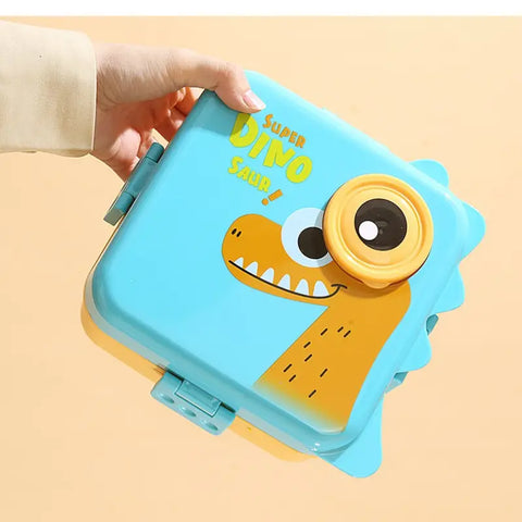 1pc Lunch Box, Dinosaur Pattern Leak Proof Bento Box