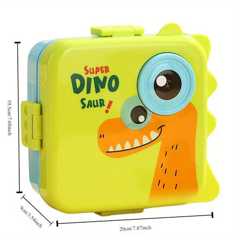 1pc Lunch Box, Dinosaur Pattern Leak Proof Bento Box