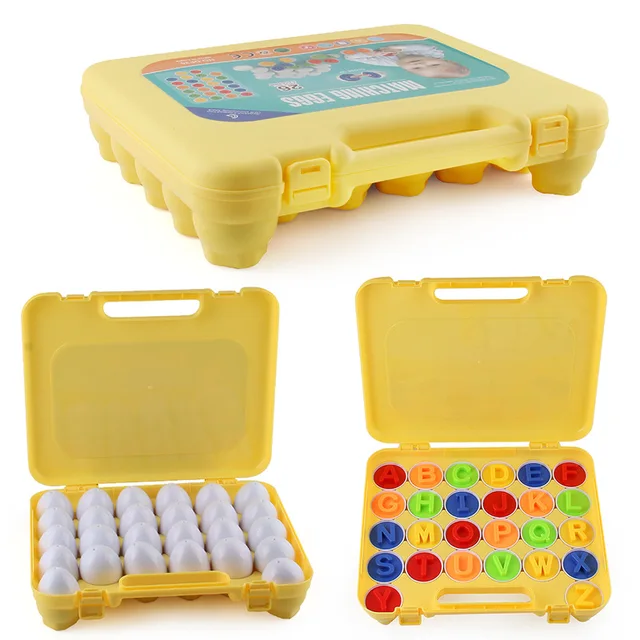 Alphabet & Color Matching Eggs- 26pcs| Educational Sorting Toys