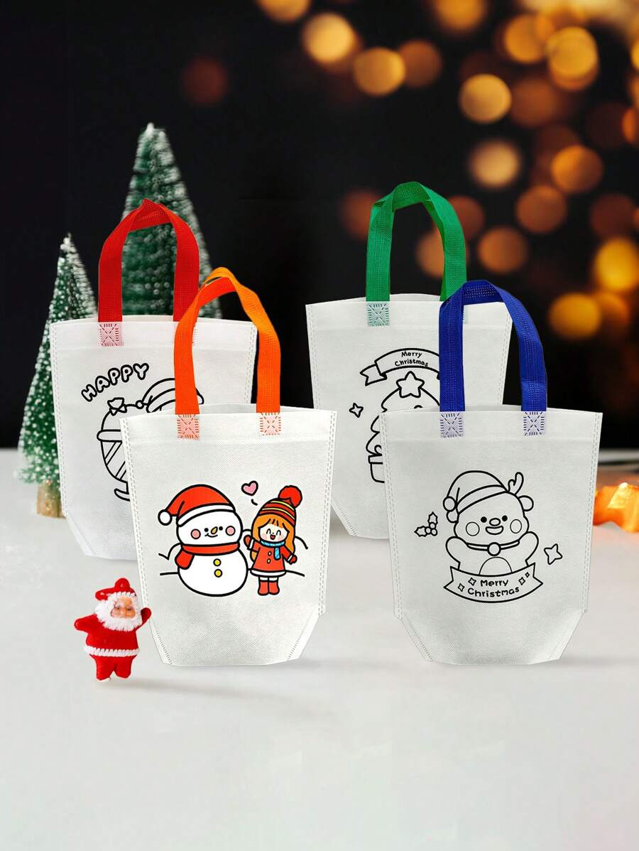 Cartoon Christmas Tote Bag