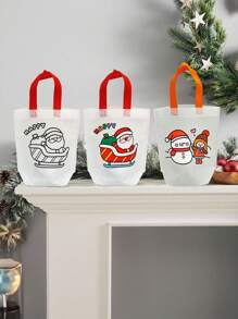 Cartoon Christmas Tote Bag