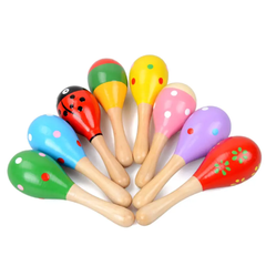 Wooden shaker rattle for babies (small)