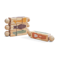 Rotating blocks jigsaw puzzle wooden