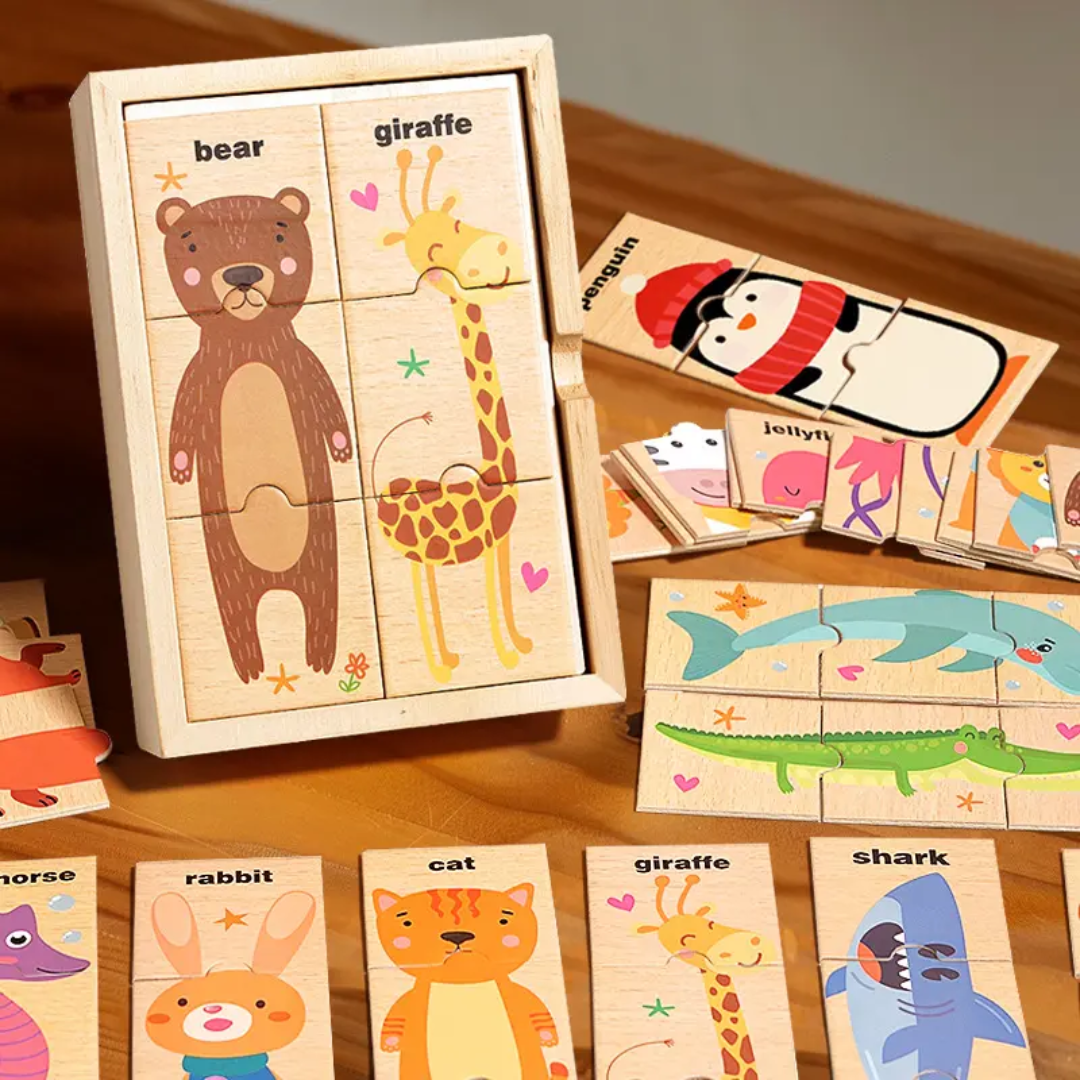 3pc Cartoon animal puzzle(set of 16)