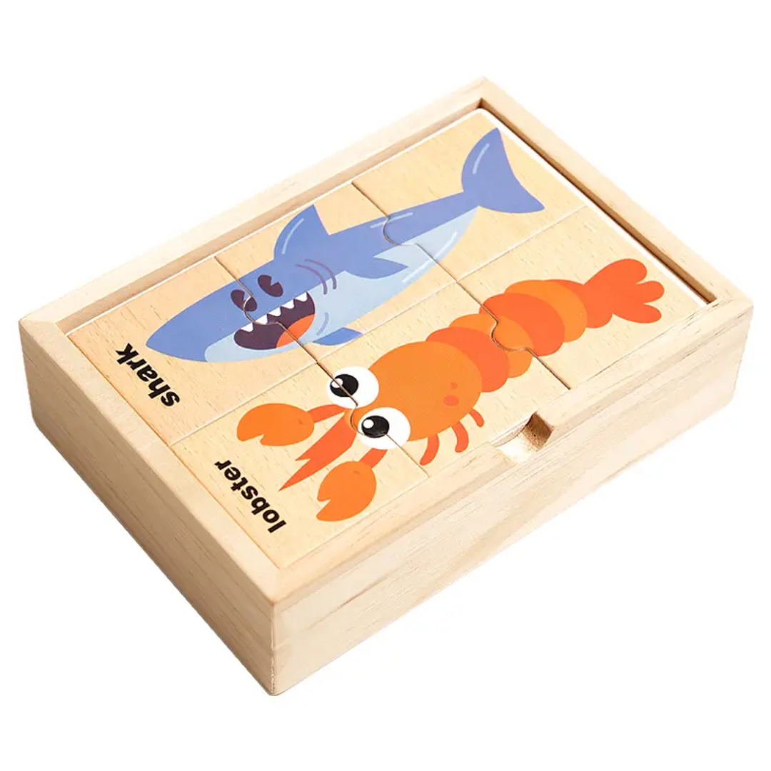 3pc Cartoon animal puzzle(set of 16)