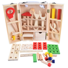 Wooden tool box