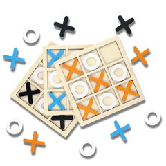 Wooden XOXO Puzzle Gaming Board Square 9×9