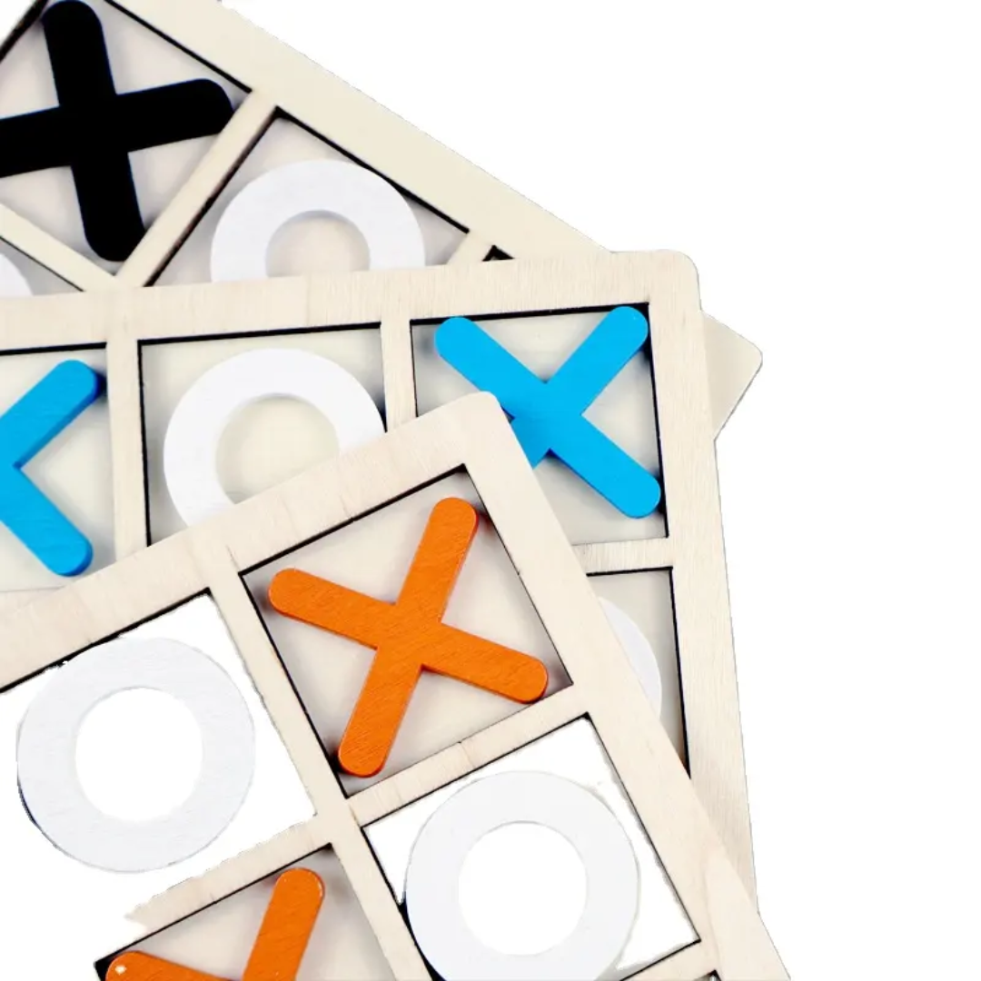 Wooden XOXO Puzzle Gaming Board Square 9×9