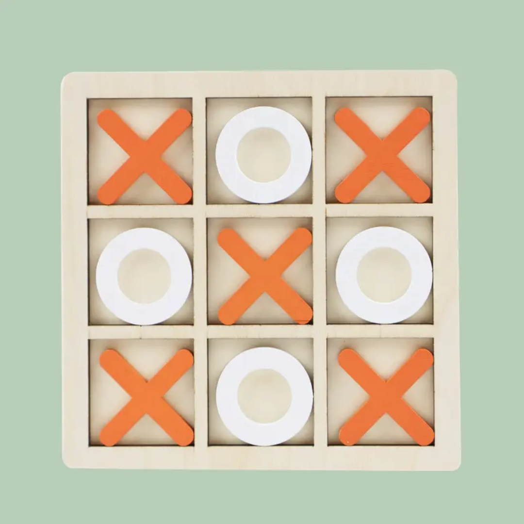 Wooden XOXO Puzzle Gaming Board Square 9×9
