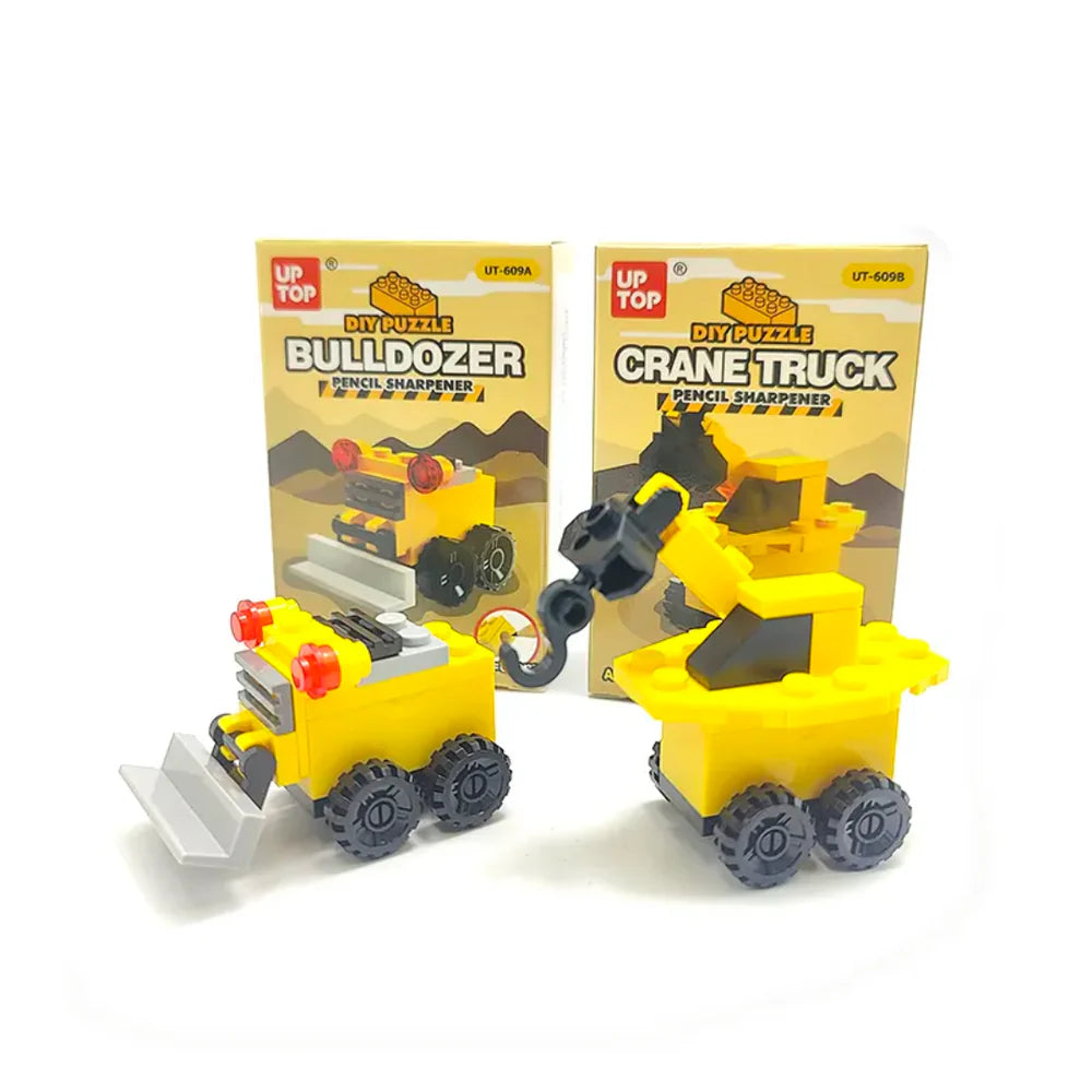 DIY Puzzle Construction Vehicle Lego Sharpener 🚜