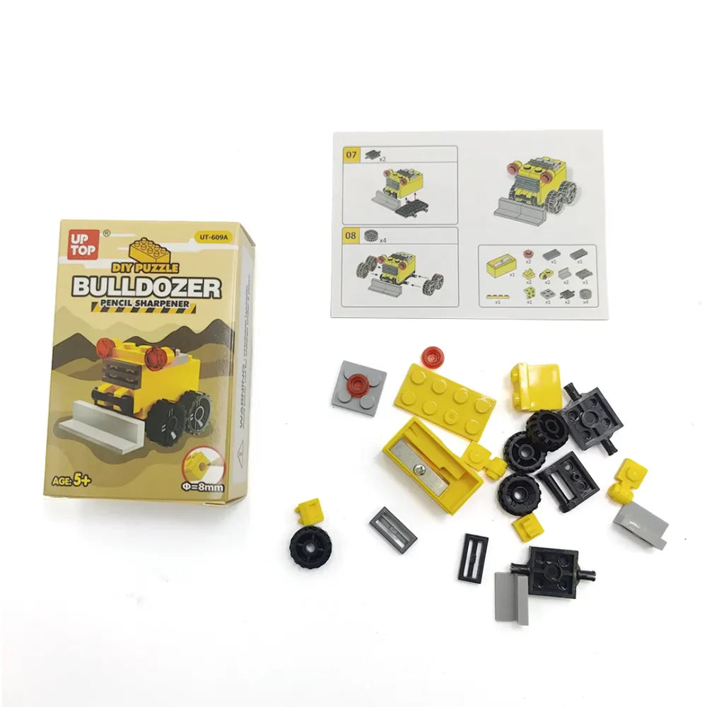 DIY Puzzle Construction Vehicle Lego Sharpener 🚜