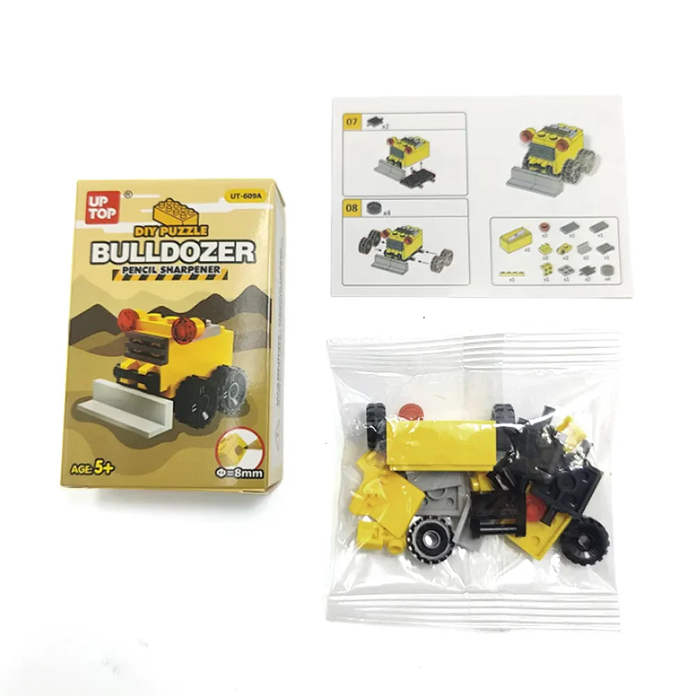 DIY Puzzle Construction Vehicle Lego Sharpener 🚜
