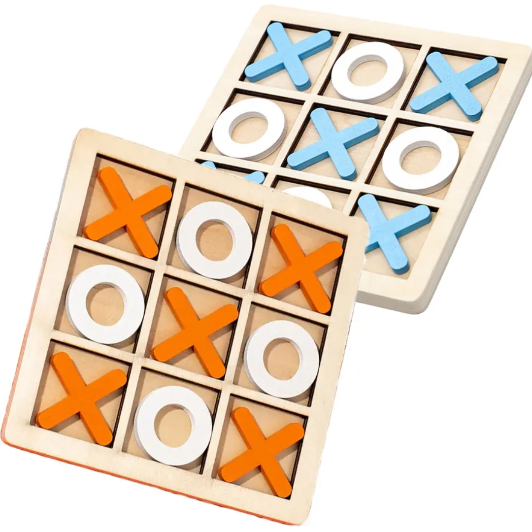 Wooden XOXO Puzzle Gaming Board Square 9×9