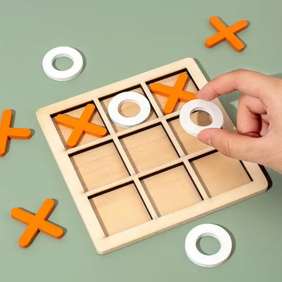 Wooden XOXO Puzzle Gaming Board Square 9×9