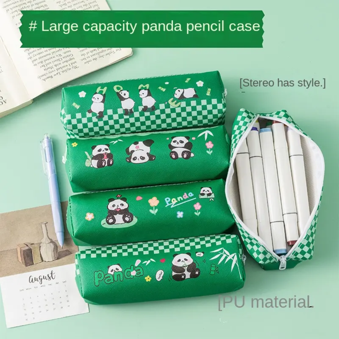 Panda-themed pencil pouches 👝