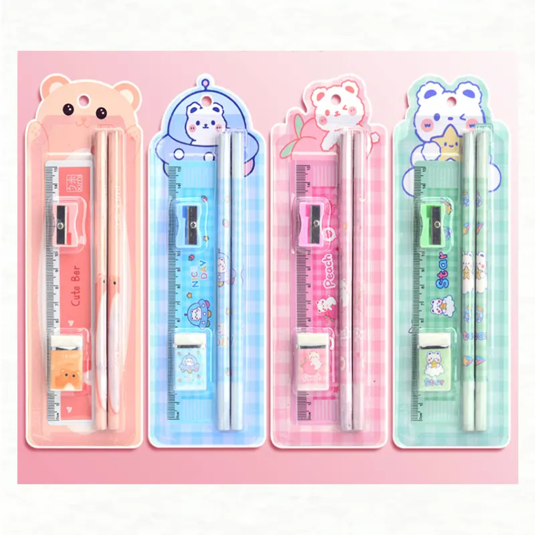 Cartoon stationery set for kids
