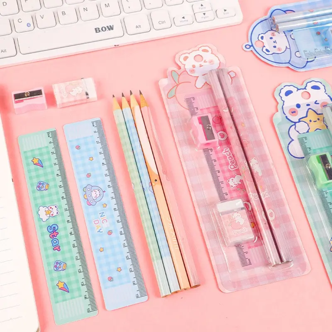 Cartoon stationery set for kids