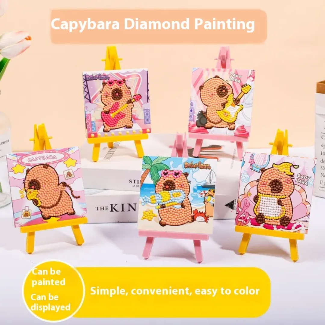 Capybara Diamond Painting Kit – Cute DIY Art