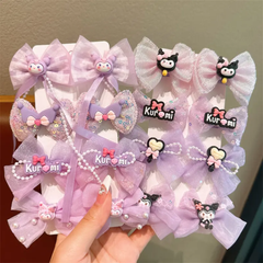 Girls Bow Hair Clips Set 🎀