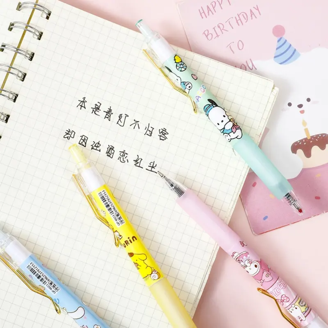 Cute Cartoon Click Erasable Gel Pen 🖊