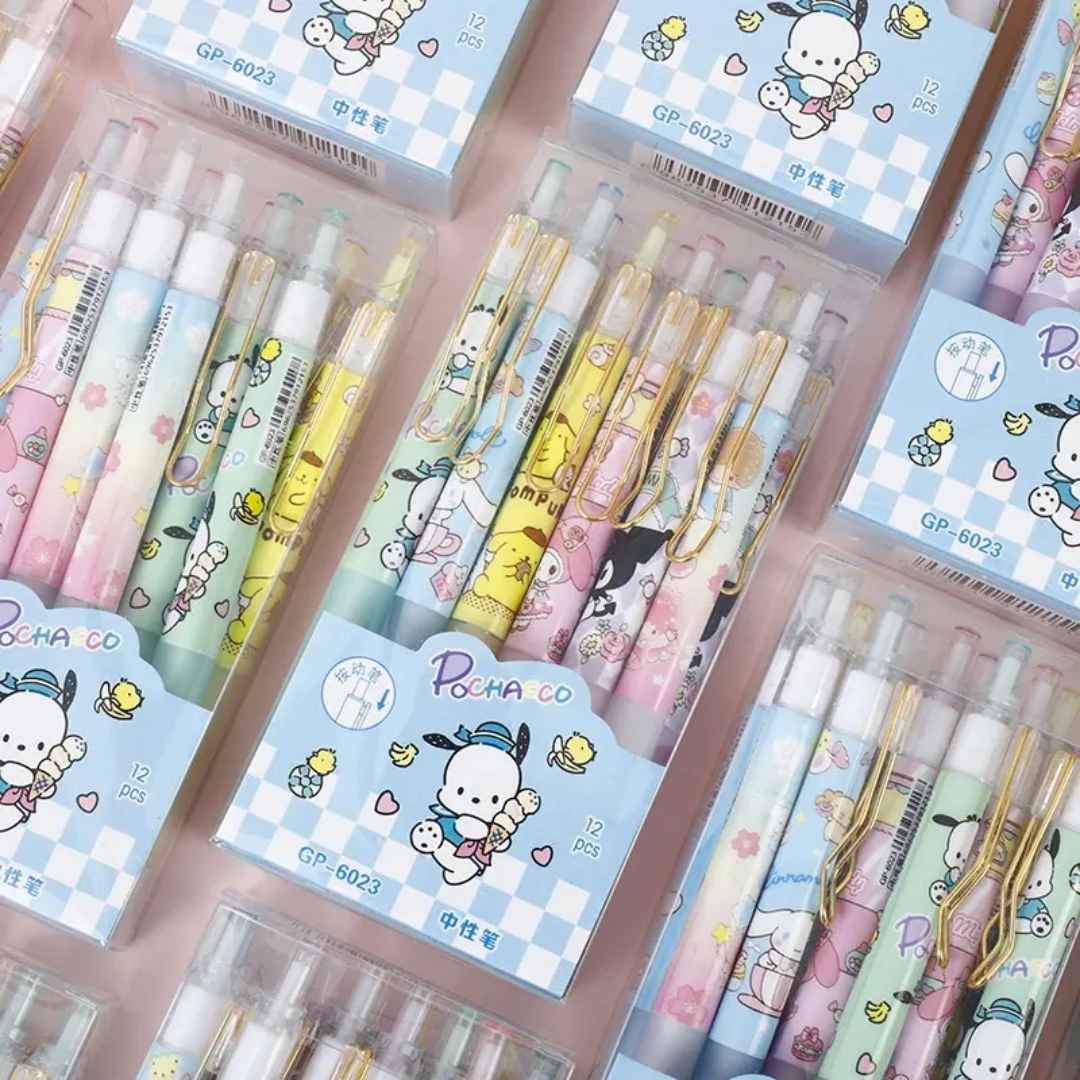 Cute Cartoon Click Erasable Gel Pen 🖊