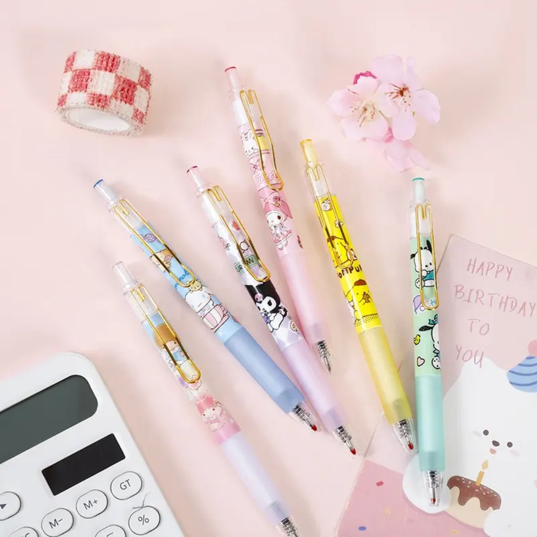 Cute Cartoon Click Erasable Gel Pen 🖊