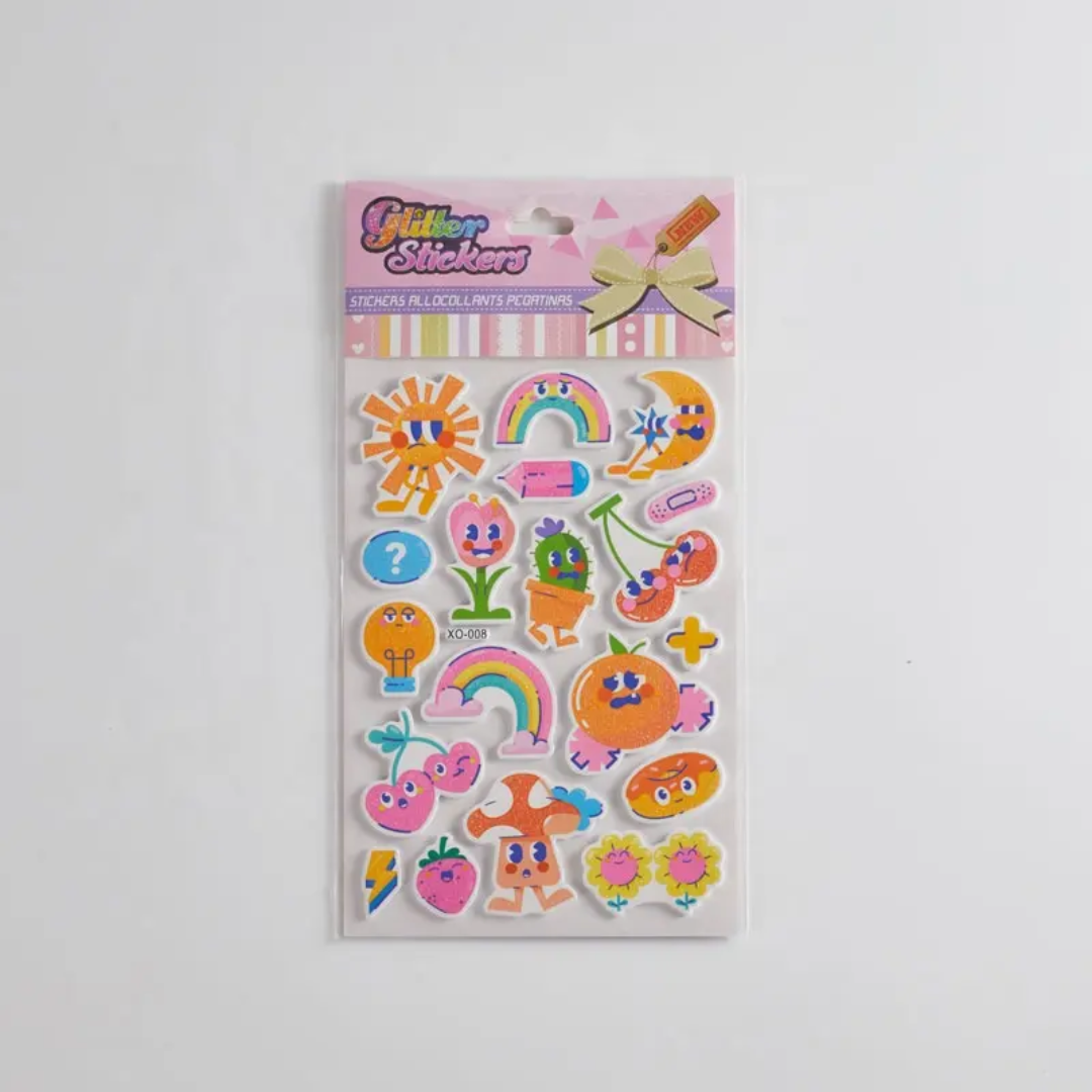 Glitter Sticker Set 🌈✨