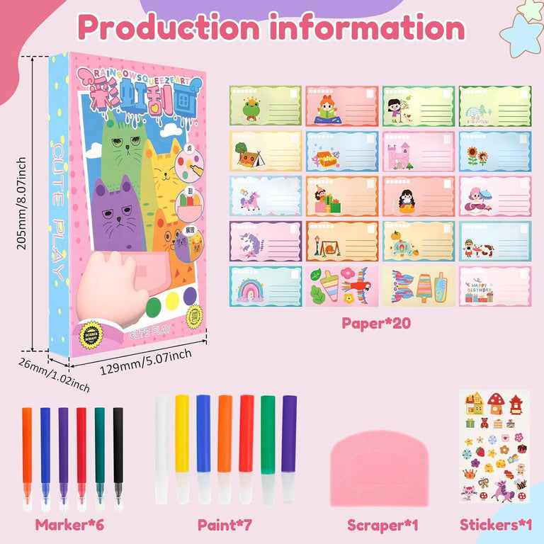 🌈 Rainbow Squeeze Art 🎨