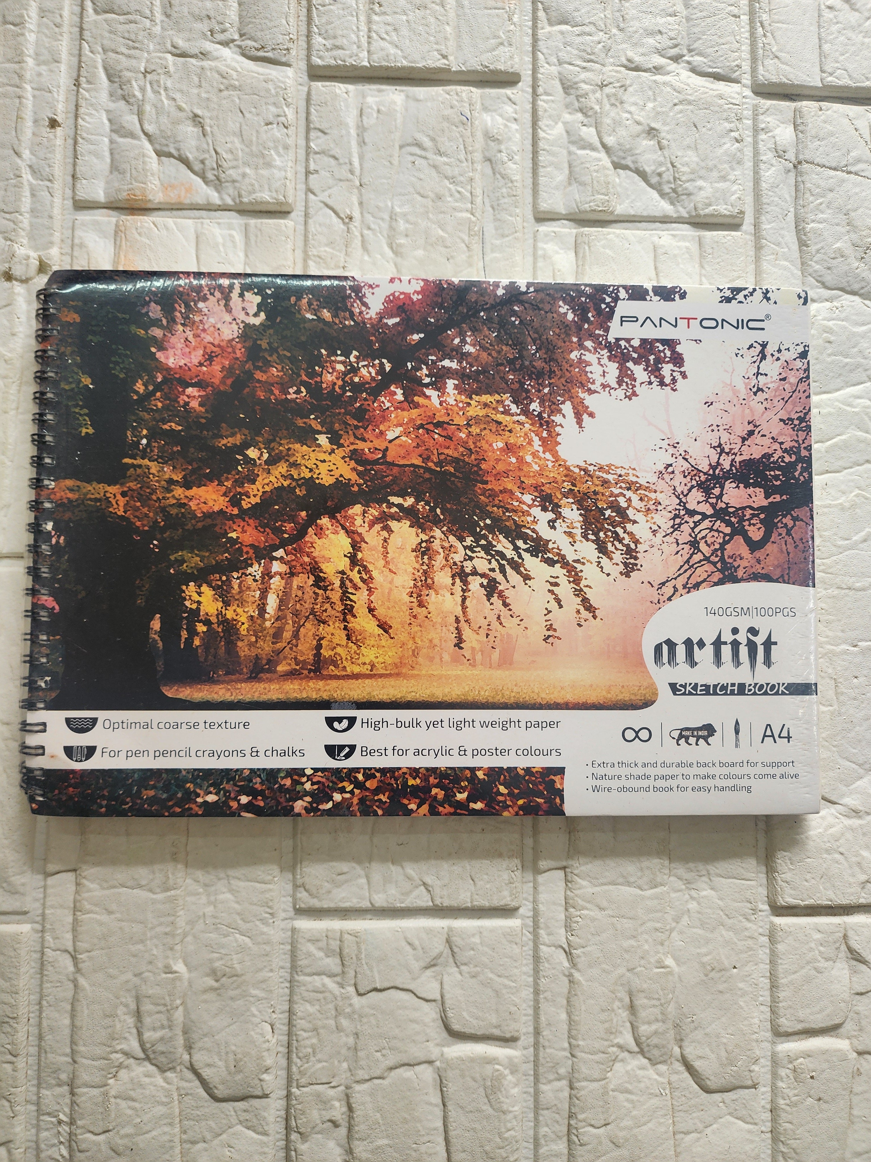 PANTONIC Artist sketch book A4, 140gsm (100pgs)