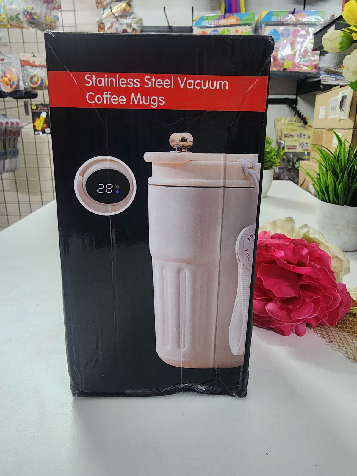 Stainless Steel Vaccum Coffee Mug 500ml with Temperature Display
