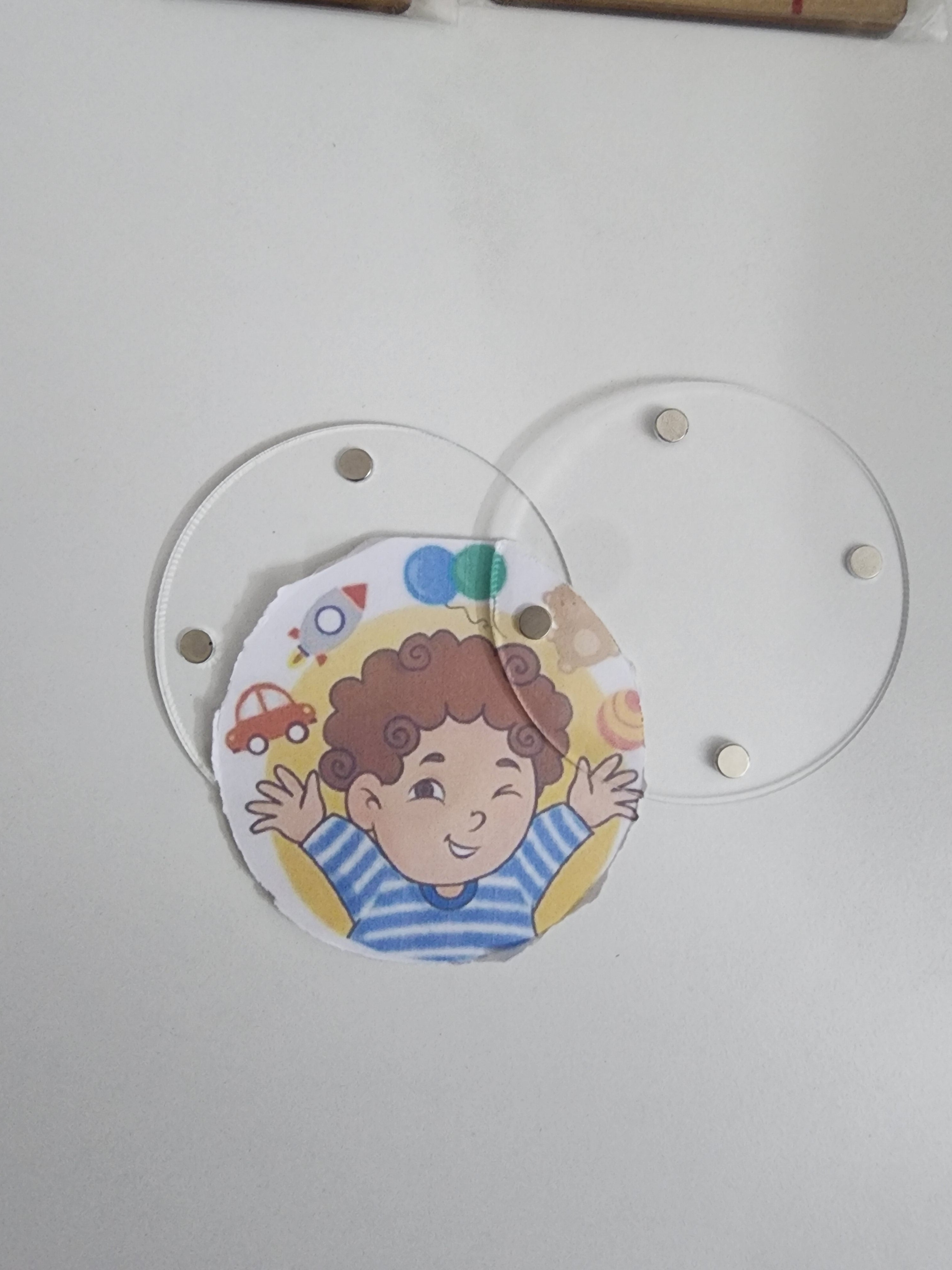 Acrylic Fridge Magents Photo Frames (7shapes)