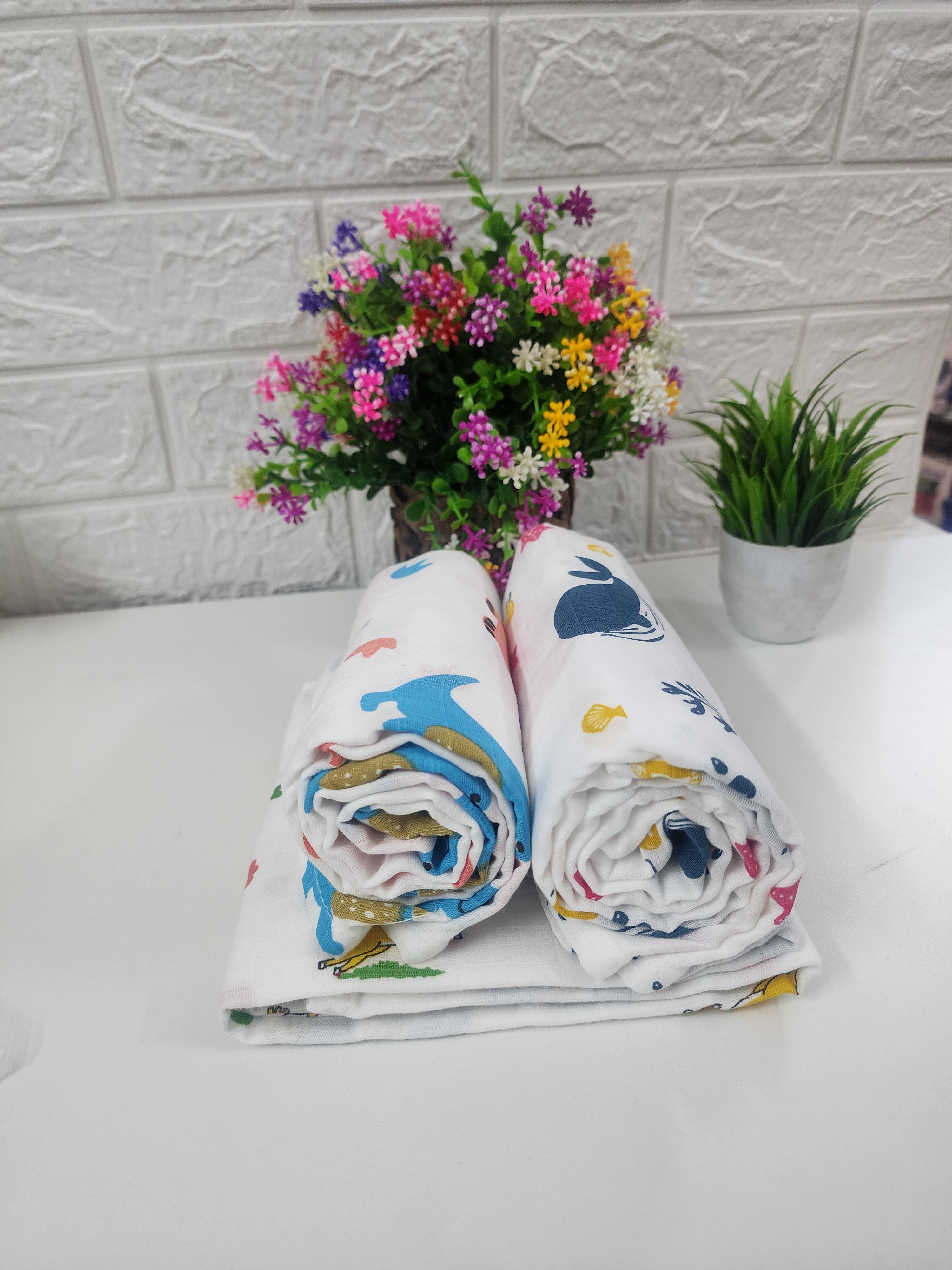 Muslin Swaddle for Babies 95×90cm