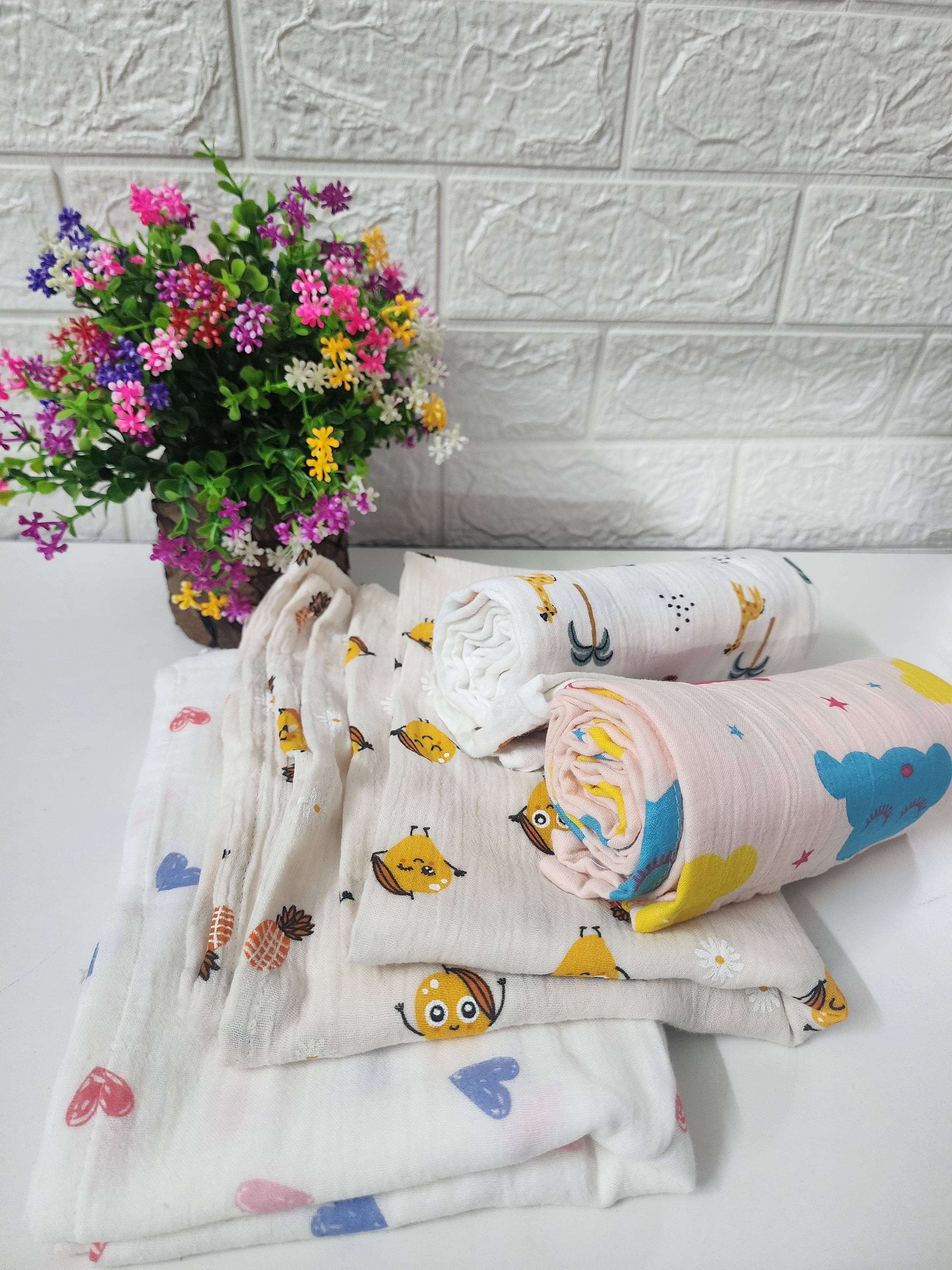 Crincled Baby Towel 90×70cm