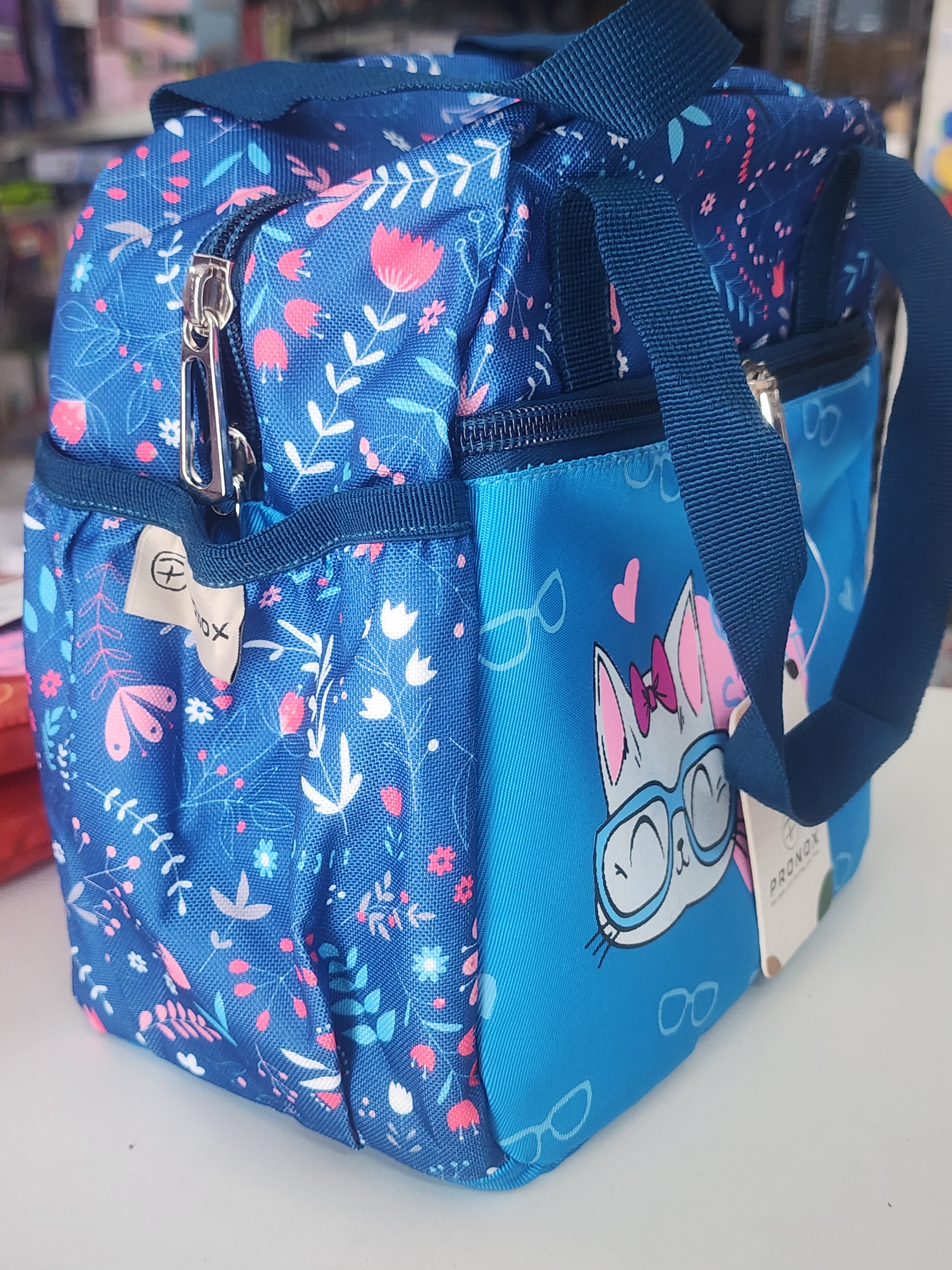 Cute Kitty Lunch Bag 🐱💙