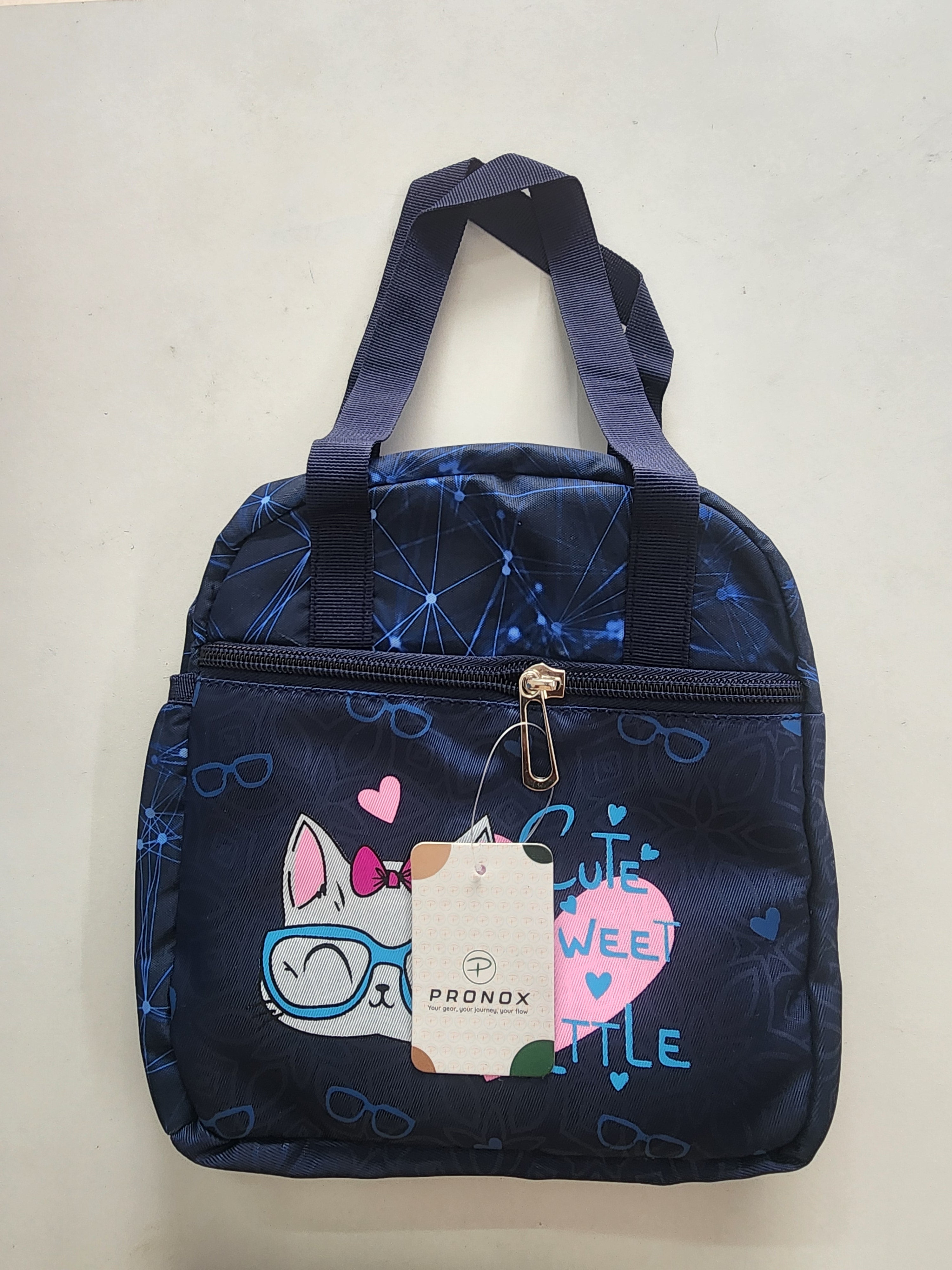 Cute Kitty Lunch Bag 🐱💙