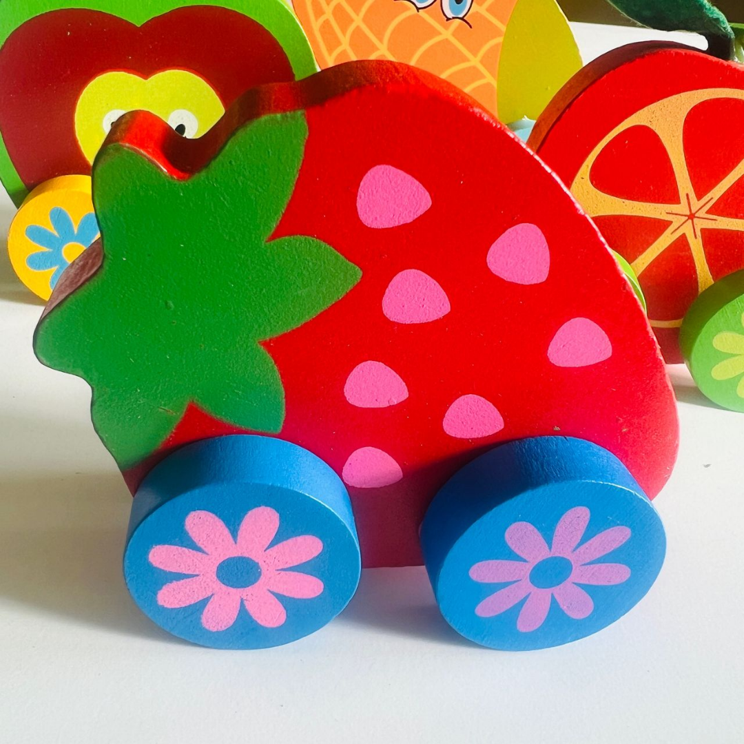 Wooden Fruit Vehicles🍏