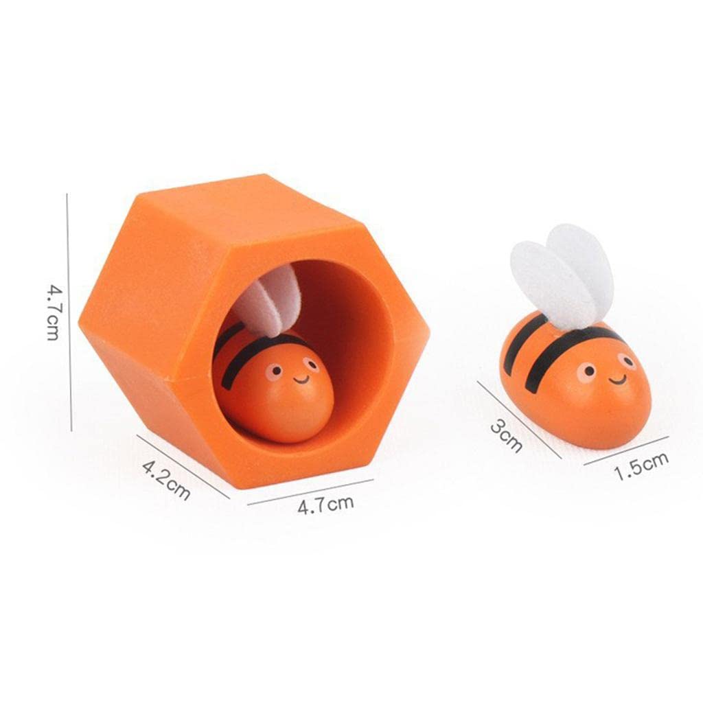 Kids Montessori Clip Small Bee Toy Wooden Intelligence Cognition Toys