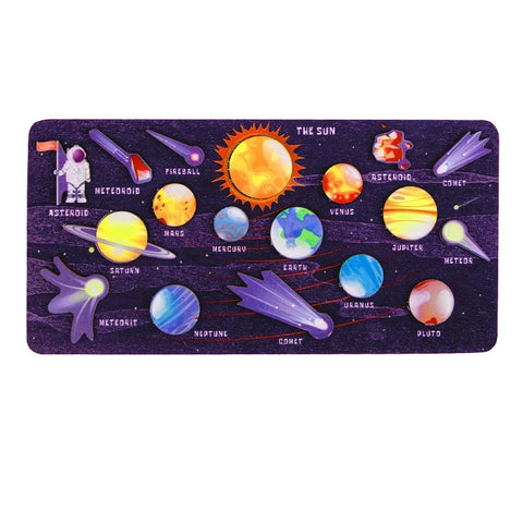 Toddler Solar System Wooden Puzzle for Kids