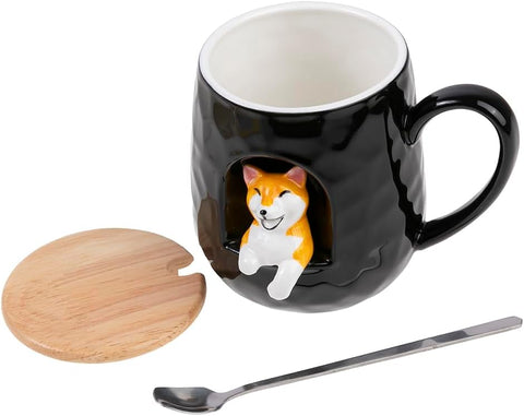 Happy Dog Mug 3D  - Porcelain - 380 ML